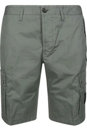 Stone Island Szorty, Mężczyzna, Zielony, W32, Bawełna, Szorty Bermuda Cargo
