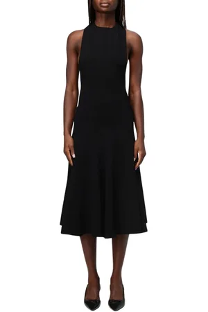Jacquemus Sukienki, Kobieta, Czarny, S, Czarna Sukienka Midi, Elegancki Styl