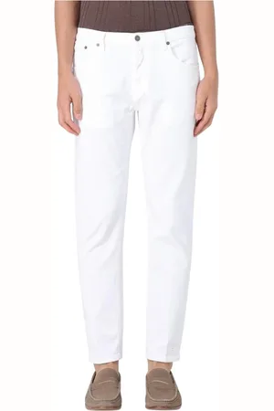 Dondup Jeansy, Mężczyzna, Biały, W35, Piaskowe Szorty Jeansyowe