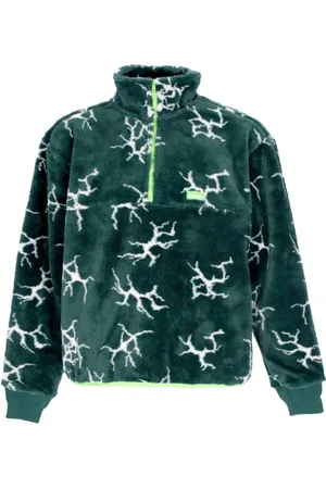 Huf Kurtki, Mężczyzna, Zielony, XL, Kurtka Shearlingowa Sherpa Miękki Krój