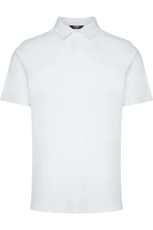 K-Way Koszulki, Mężczyzna, Biały, 2XL, Lekki Polo z dzianiny stretch