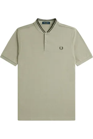Fred Perry Koszulki, Mężczyzna, Szary, S, Bawełna, Polo w stylu bomber z bawełny