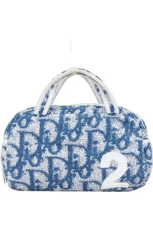 Dior Pre-owned, Kobieta, Niebieski, ONE SIZE, Pre-owned Fabric handbags