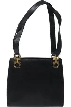 Salvatore Ferragamo Pre-owned, Kobieta, Czarny, ONE SIZE, Skóra, Pre-owned Skórzane torebki