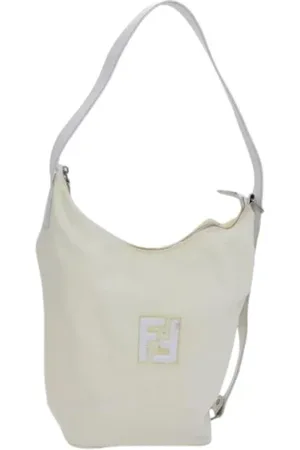 Fendi Pre-owned, Kobieta, Biały, ONE SIZE, Nylon, Pre-owned Nylon fendi-bags