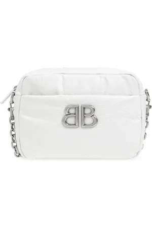 Balenciaga Torebki, Kobieta, Biały, ONE SIZE, Len, Torba na ramię ‘Monaco’