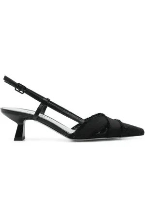 ROBERTO FESTA Buty, Kobieta, Czarny, 37 1/2 EU, Czarne sznurowane buty z tkaniny