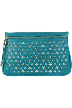 Jimmy Choo Pre-owned, Kobieta, Zielony, ONE SIZE, Skóra, Pre-owned Leather clutches
