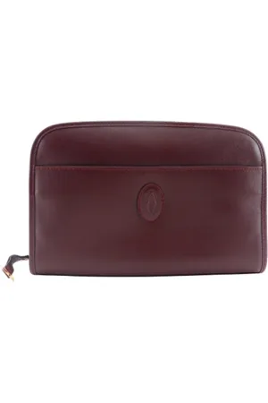 Cartier Pre-owned, Kobieta, brązowy, ONE SIZE, Skóra, Pre-owned Leather clutches