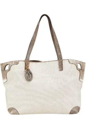 Cartier Pre-owned, Kobieta, Biały, ONE SIZE, Pre-owned Canvas handbags
