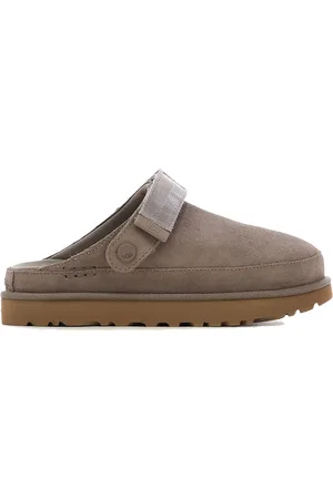 UGG Buty, Kobieta, Szary, 40 EU, Zamsz, Szare Sandały zamszowe z Regulowanym Paskiem