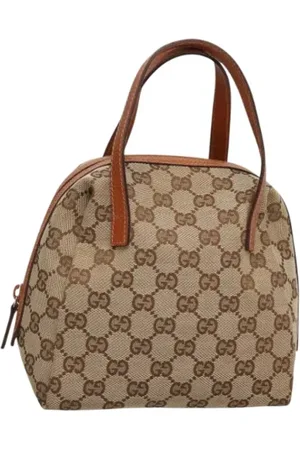 Gucci Pre-owned, Kobieta, Beżowy, ONE SIZE, Pre-owned Canvas handbags