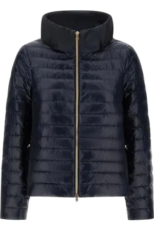HERNO Kurtki, Kobieta, Niebieski, L, Nylon, Kurtka z ultralekkiego nylonu i tafty