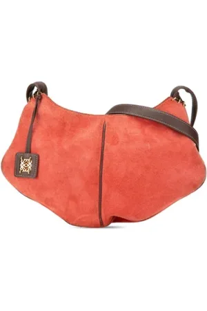Loewe Pre-owned, Kobieta, Czerwony, ONE SIZE, Skóra, Pre-owned Suede shoulder-bags