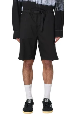 Msgm Szorty, Mężczyzna, Czarny, L, Czarne Casual Shorts z Paskiem
