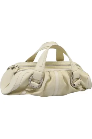 Bvlgari Pre-owned, Kobieta, Beżowy, ONE SIZE, Skóra, Pre-owned Skórzane torebki