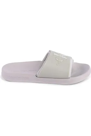 Calvin Klein Buty, Kobieta, Beżowy, 38 EU, Minimalist Logo Slides