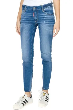 Dsquared2 Jeansy, Kobieta, Niebieski, L, Klasyczne Jeansyy Dżinsowe dla Mężczyzn
