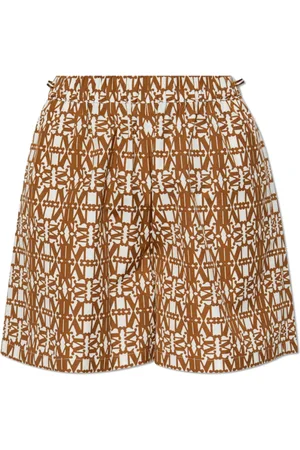 Max Mara Szorty, Kobieta, brązowy, XS, Bawełna, Szorty Monogram ‘Taiga’