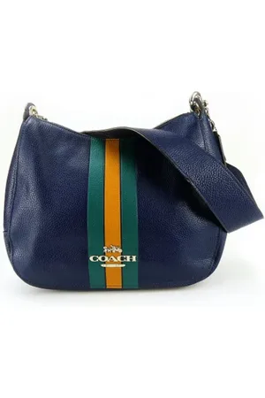 Coach Pre-owned, Kobieta, Niebieski, ONE SIZE, Skóra, Pre-owned skórzane torby na ramię