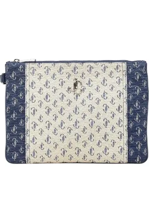 Jimmy Choo Pre-owned, Kobieta, Beżowy, ONE SIZE, Pre-owned Canvas clutches