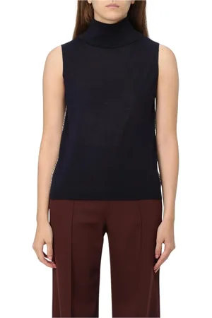 Paul Smith Swetry, Kobieta, Niebieski, M, Niebieski Sweter z Merynosa
