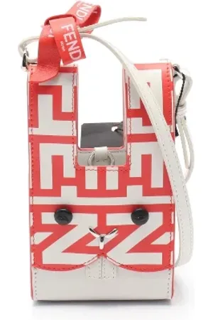 Fendi Pre-owned, Kobieta, Czerwony, ONE SIZE, Skóra, Pre-owned Skórzane torebki
