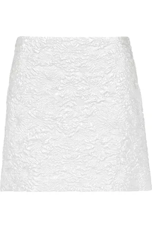 Max Mara Spódnice, Kobieta, Szary, S, Poliester, Srebrna spódnica midi w sploty a-line