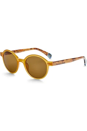 Etnia Barcelona Akcesoria, Kobieta, Żółty, ONE SIZE, Len, Okulary Ses Illetes