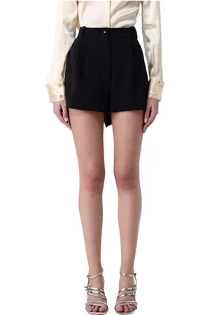 Elisabetta Franchi Szorty, Kobieta, Czarny, XS, Czarne Spódnice Plisowane