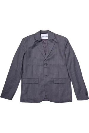 Samsøe Samsøe Kurtki, Mężczyzna, Szary, XL, Szary Pinstripe Blezer