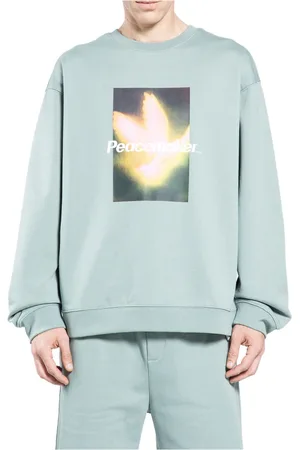 OAMC Bluzy, Mężczyzna, Zielony, L, Peacemaker Bird Crewneck Sage Jersey
