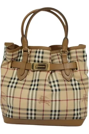 Burberry Pre-owned, Kobieta, Beżowy, ONE SIZE, Pre-owned Canvas handbags