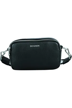 Bogner Torebki, Mężczyzna, Czarny, ONE SIZE, Czarna torba na ramię z funkcjonalnym designem