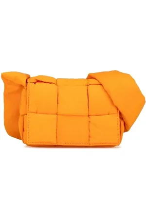 Bottega Veneta Pre-owned, Kobieta, Pomarańczowy, ONE SIZE, Nylon, Pre-owned Canvas crossbody-bags