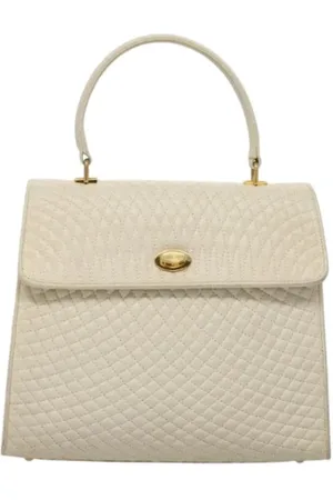 Bally Pre-owned, Kobieta, Biały, ONE SIZE, Skóra, Pre-owned Skórzane torebki