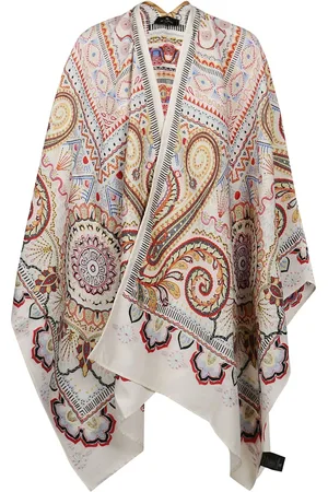 Etro Kurtki, Kobieta, Wielobarwność, ONE SIZE, Elegancki Wzór Jacquardowy Dekoracji Domu