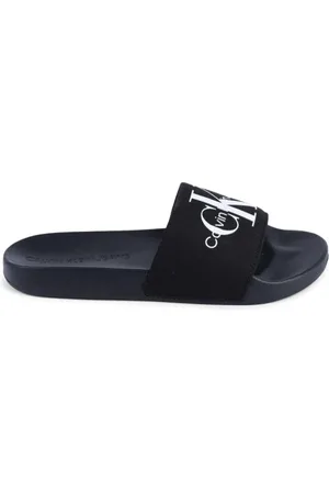 Calvin Klein Buty, Kobieta, Czarny, 37 EU, Czarne Damskie Klapki