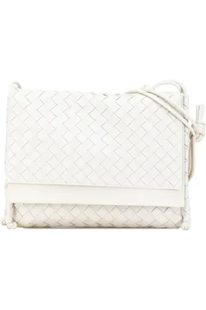 Bottega Veneta Pre-owned, Kobieta, Biały, ONE SIZE, Skóra, Pre-owned skórzane torby na ramię