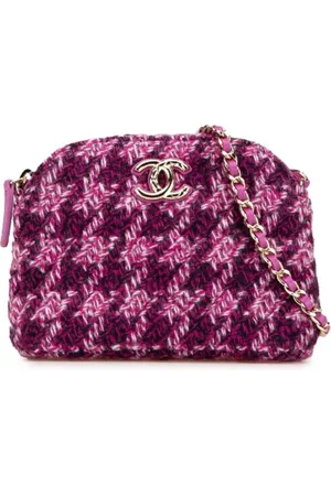 CHANEL Pre-owned, Kobieta, Fioletowy, ONE SIZE, Tweed, Pre-owned Canvas chanel-bags