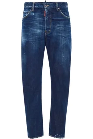 Dsquared2 Jeansy, Mężczyzna, Niebieski, S, Bawełna, Niebieskie Jeansyy Bro