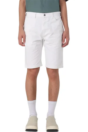 Dickies Szorty, Mężczyzna, Biały, W36, Białe luźne szorty casualowe