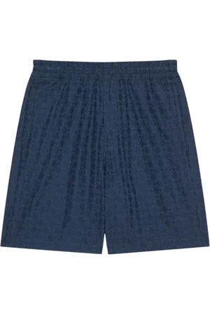 Givenchy Stroje kąpielowe, Mężczyzna, Niebieski, W32, Logo Print Swim Trunks