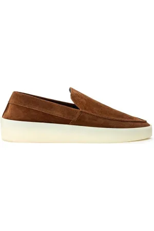 FEAR OF GOD Buty, Mężczyzna, brązowy, 43 EU, Zamsz, Brązowy loafers z dużą podeszwą