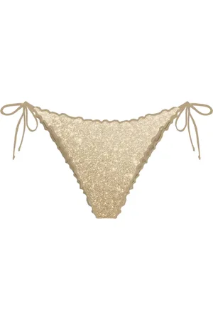 MC2 SAINT BARTH Stroje kąpielowe, Kobieta, Żółty, M, Brazylijski Bikini Lurex dla Kobiet