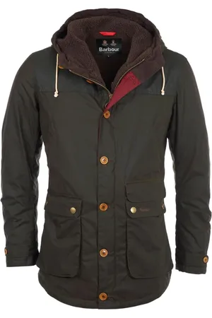 Barbour Kurtki, Mężczyzna, Zielony, S, Woskowana parka Game