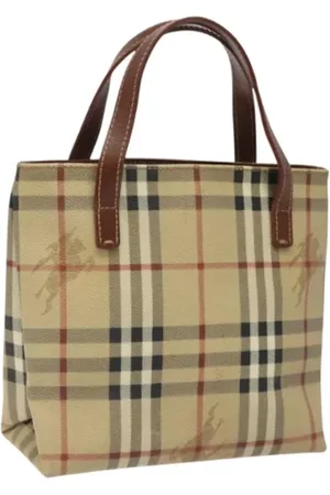 Burberry Pre-owned, Kobieta, Beżowy, ONE SIZE, Skóra, Pre-owned Skórzane torebki