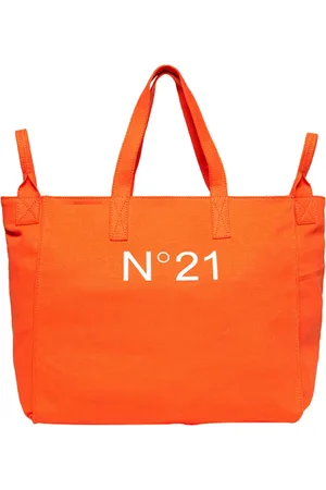 Nº21 Torebki, Kobieta, Pomarańczowy, ONE SIZE, Ozdobiona Pomarańczowa Torebka