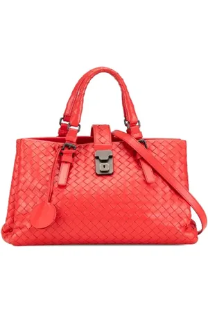 Bottega Veneta Pre-owned, Kobieta, Czerwony, ONE SIZE, Skóra, Pre-owned Skórzane torebki