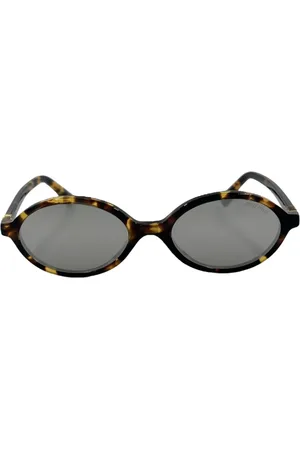 Miu Miu Akcesoria, unisex, brązowy, ONE SIZE, Brązowe okulary przeciwsłoneczne z lustrzanymi soczewkami